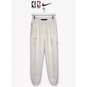 Nike NBA 76ers Sweatpants Cream Joggers Beige Embroidered Athletic Large